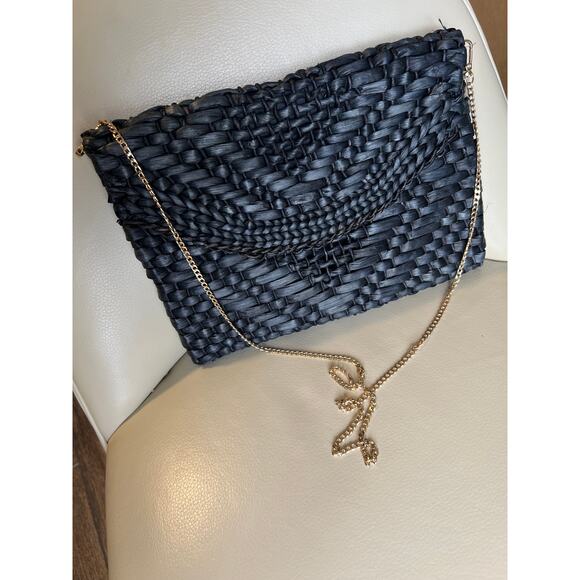 Oversized Raffia Clutch by Anthropologie As seen on TV General Hospital - Picture 1 of 7